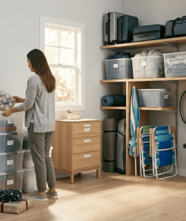 Como organizar objetos que você usa só algumas vezes por ano